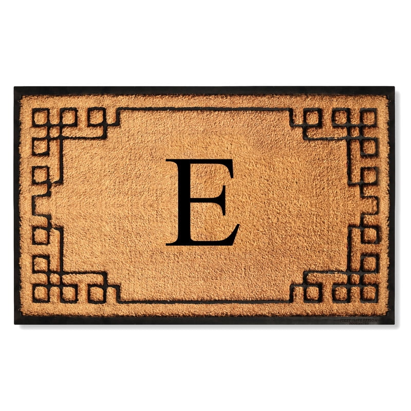A1 Home Collections Natural Coir & Rubber Door Mat, Long-Lasting Entrance Doormats for Front Door, Thick & Non-Slip Durable Outdoor Entry Mat 36" x 72"