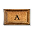 thumbnail image 1 of A1 Home Collections Natural Coir & Rubber Door Mat, Long-Lasting Entrance Doormats for Front Door, Thick & Non-Slip Durable Outdoor Entry Mat 18" x 32", 1 of 7