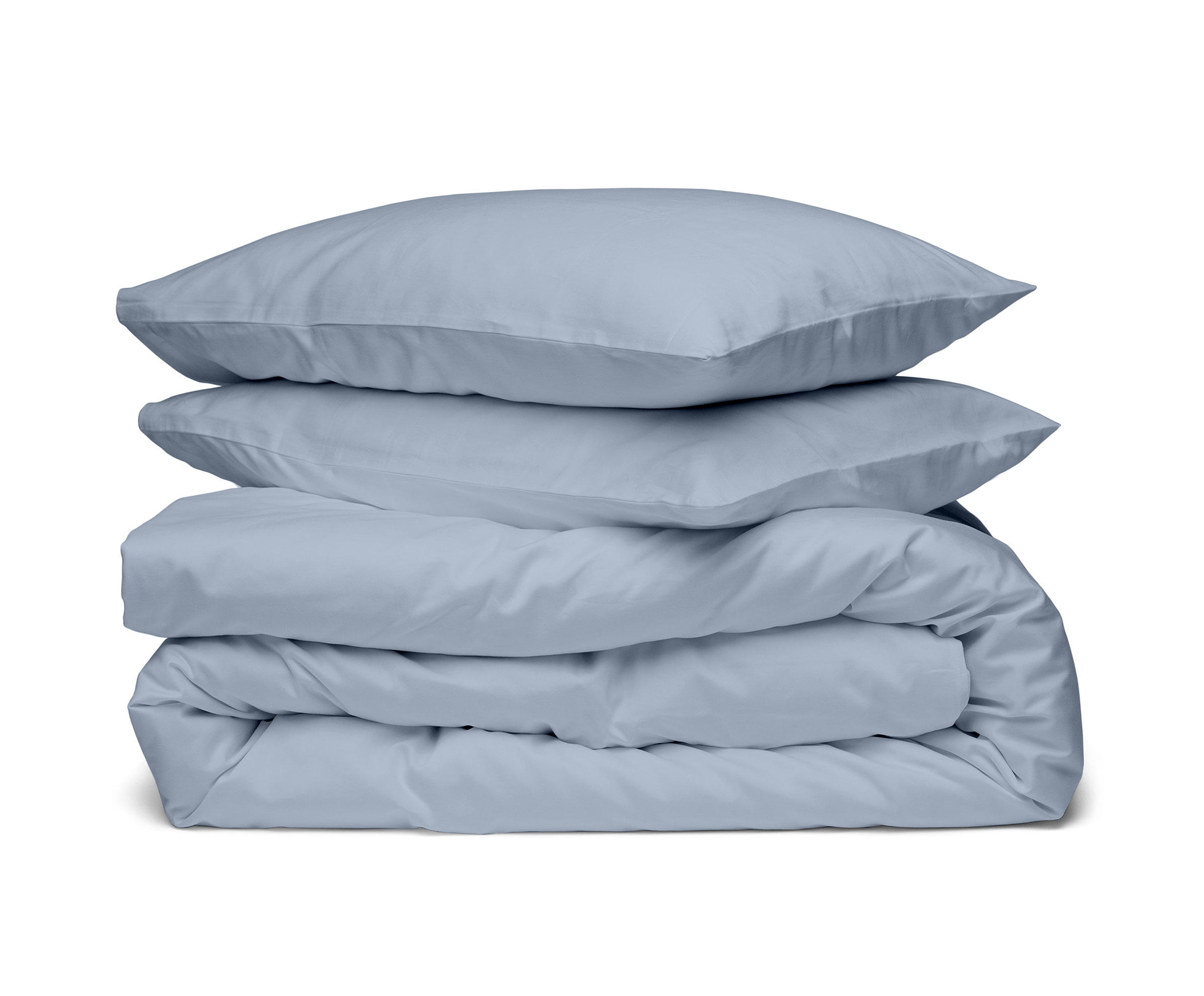 A1 Home Collections Organic Cotton Duvet Set, Standard, Light Blue