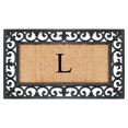 thumbnail image 1 of A1 Home Collections Outdoor Paisley Front Entrance Doormat, Black/Brown, 30 in x 18 in, 1 of 6
