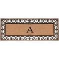 thumbnail image 1 of A1 Home Collections Outdoor Paisley Monogrammed A Doormat, Bronze/Black, 47.25 in x 17.71 in, 1 of 6