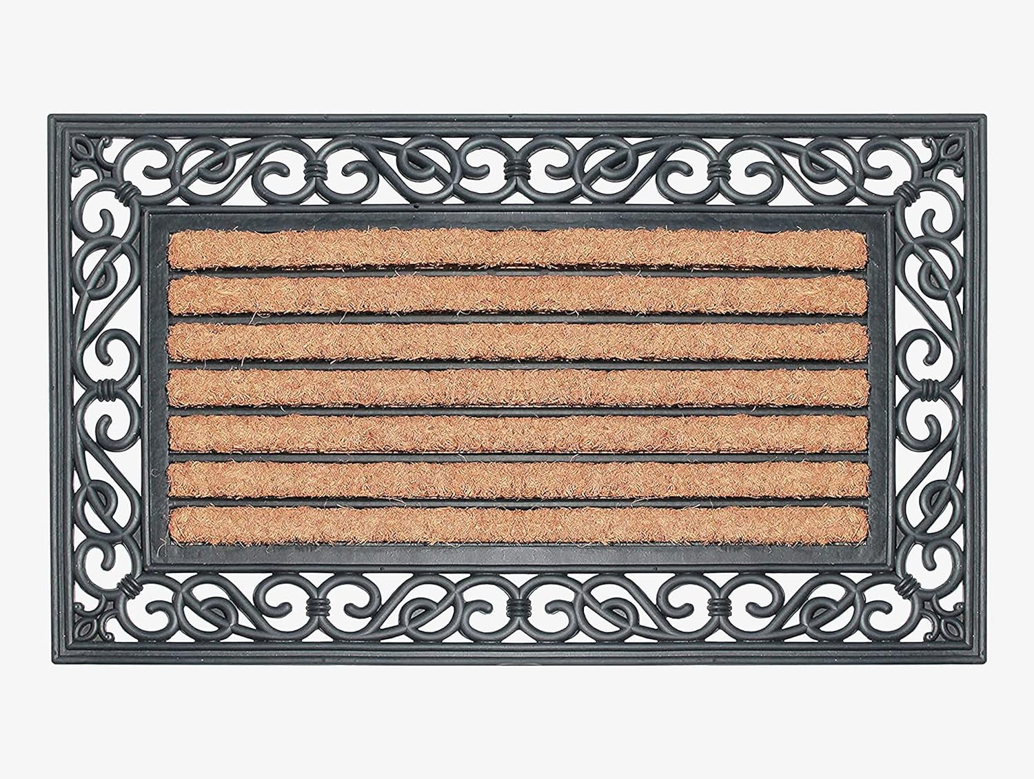 Heavyweight Brown Coir and Rubber Outdoor Entrance Doormat