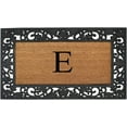 thumbnail image 1 of A1 Home Collections Rubber Coir Doormat Outdoor Entrance Floor Entryway Mat, Beige/Black, 23"x 38", 1 of 5