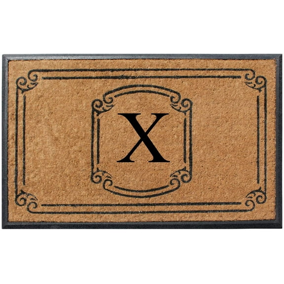 A1 Home Collections Rubber and Coir Molded Door Mat 30x48 Inch Designer Hand-Crafted ,Personalized ,Double/Single Door Mat