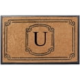 thumbnail image 1 of A1 Home Collections Rubber and Coir Molded Door Mat 30x48 Inch Designer Hand-Crafted ,Personalized ,Double/Single Door Mat, 1 of 8