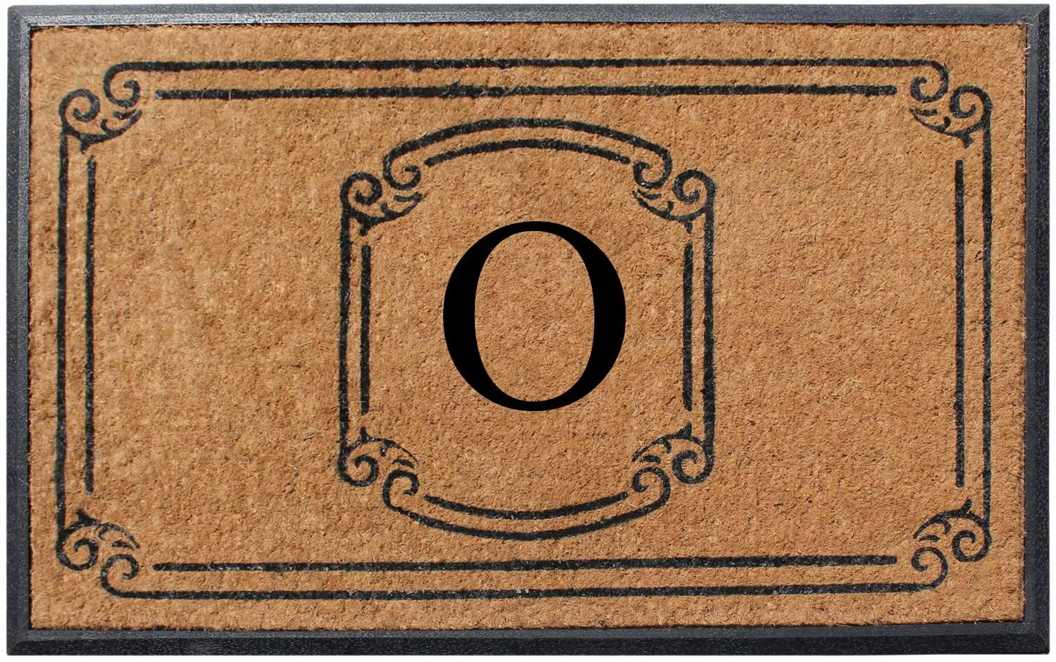 A1 Home Collections Rubber and Coir Molded Door Mat 30x48 Inch Designer Hand-Crafted ,Personalized ,Double/Single Door Mat