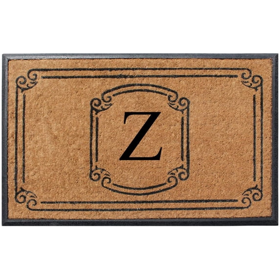 A1 Home Collections Rubber and Coir Molded Door Mat 30x48 Inch Designer Hand-Crafted ,Personalized ,Double/Single Door Mat