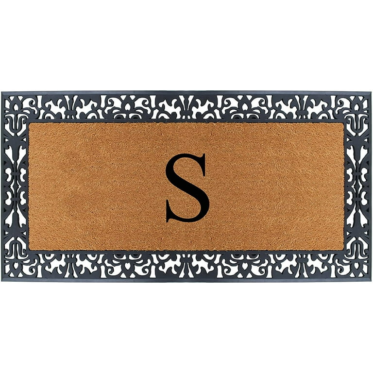 https://i5.walmartimages.com/seo/A1-Home-Collections-Rubber-and-Coir-Paisley-Border-Heavy-Duty-Non-Slip-Durable-Double-Door-Monogrammed-S-Doormat-30-X60-Black_93c89477-d0e6-4834-9ebf-04bf13299fdd.3bc071a6f5730adf8b4c385e8129f837.jpeg?odnHeight=768&odnWidth=768&odnBg=FFFFFF