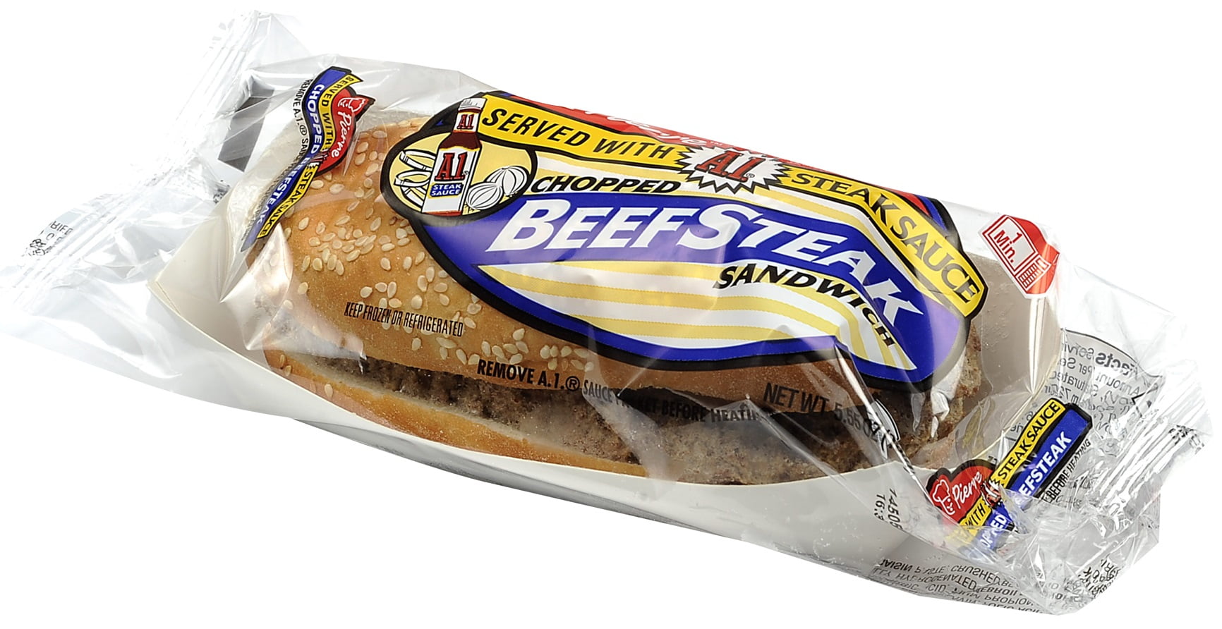 A1 Pierre Chopped Beef Strip Steak Sandwich, 5.55 Ounce 12 per Case