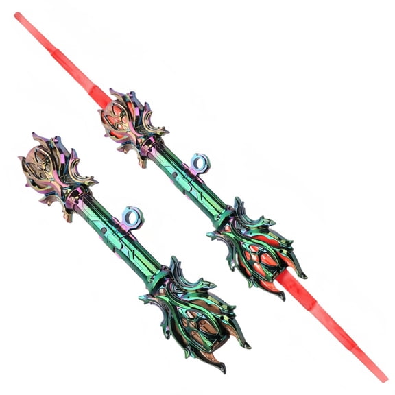 A1* Retractable Light-Up Toy Sword With Led Glow Effect, Colorful Fantasy Decorated Telescopic Sword, Ideal For Dress-Up, Great Gift For Teens 14+ Boys Girls,