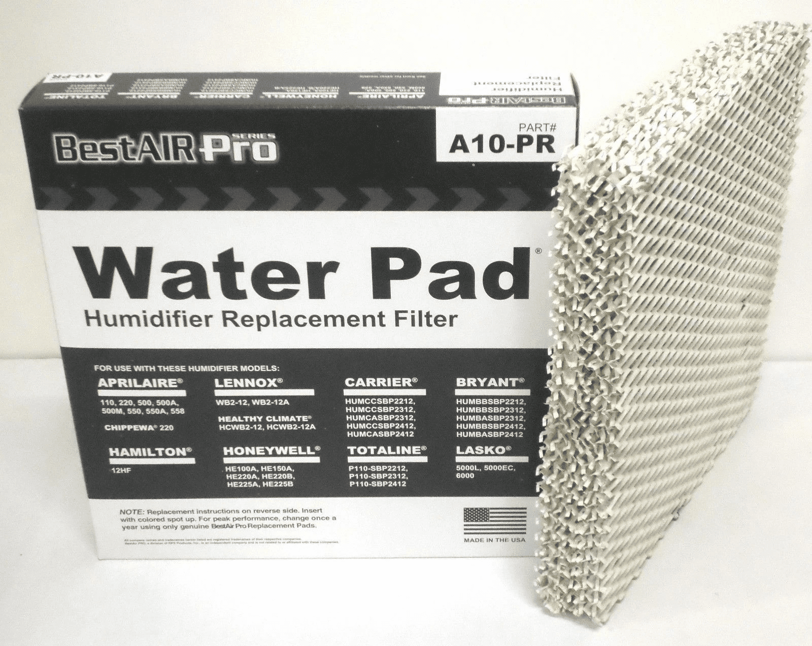 A10 #10 for Aprilaire 110 220 500 550 Water Panel Filter Humidifier Pad