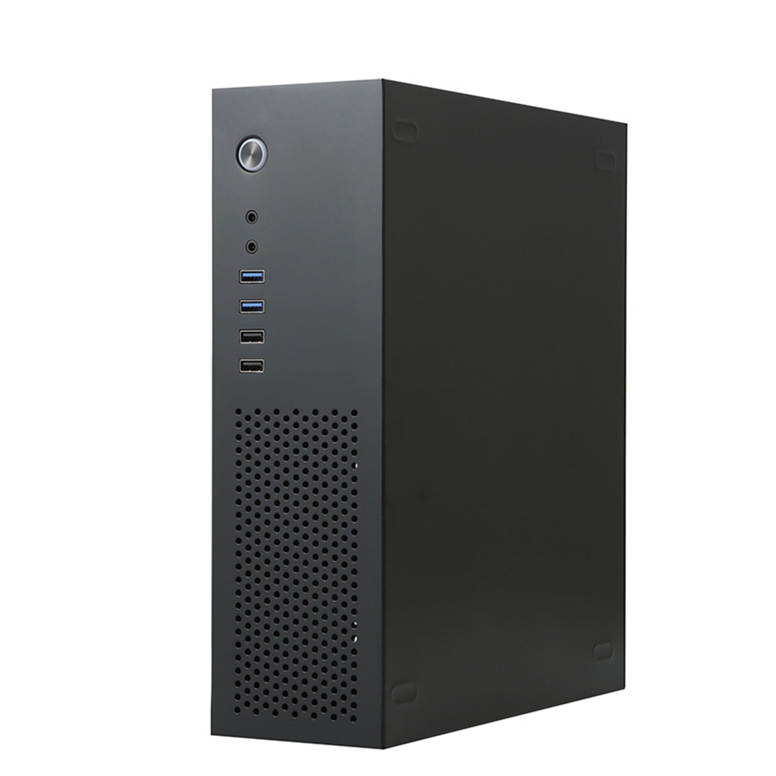 A10 Small Desktop Case 7.3L MATX Chassis HTPC PC Case Support 2.5 3.5inch Hard Disks Space Efficiency Cooling