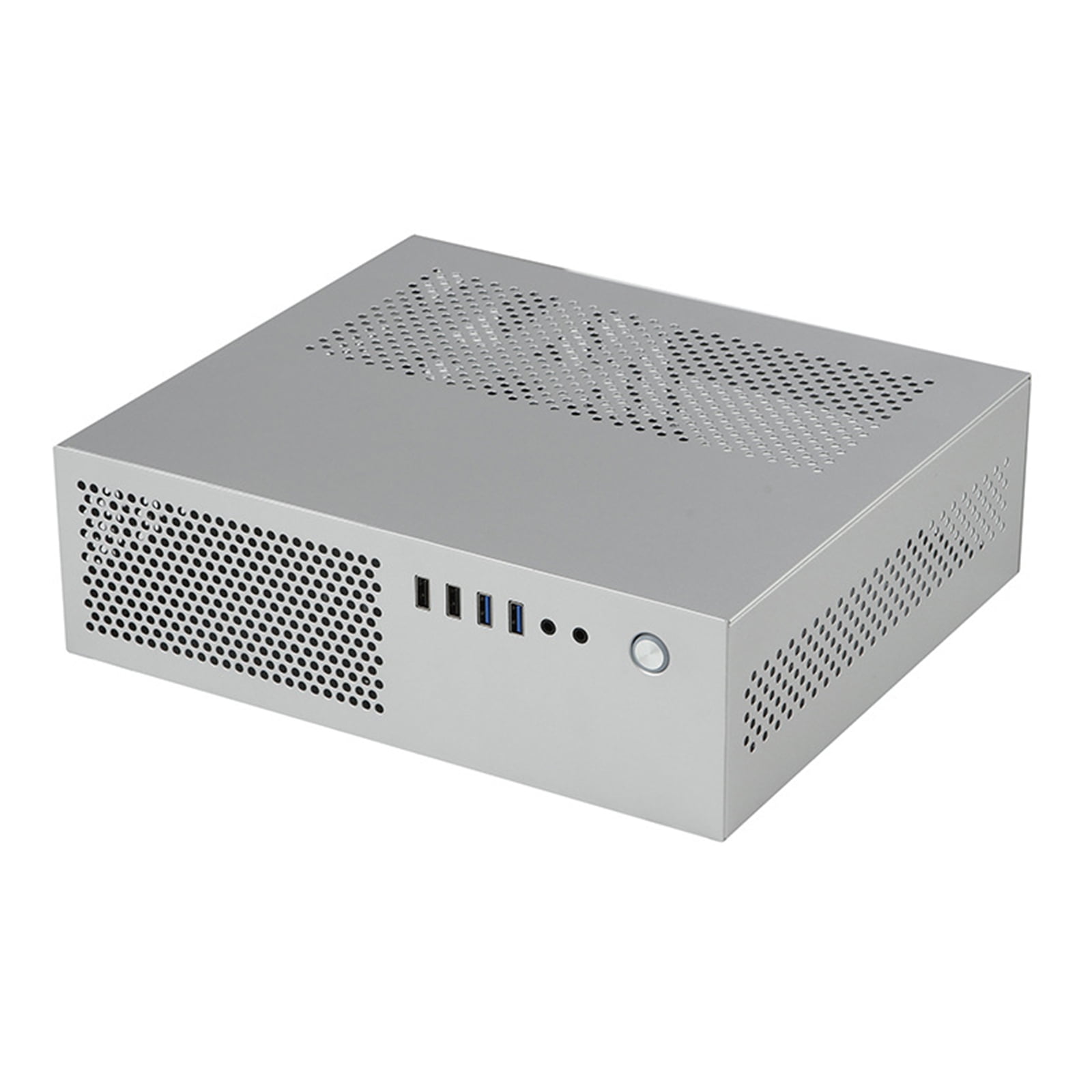 A10 Small Desktop Case 7.3L MATX Chassis HTPC PC Case Support 2.5 3.5inch Hard Disks Space Efficiency Cooling