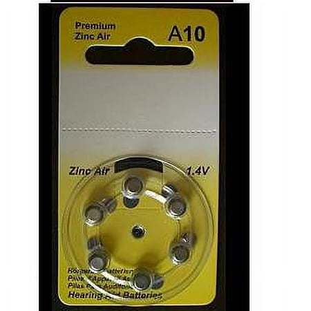 A10 Zinc Air Hearing Aid Batteries - 20 Wheels - 6 Batteries Per Wheel + FREE SHIPPING!