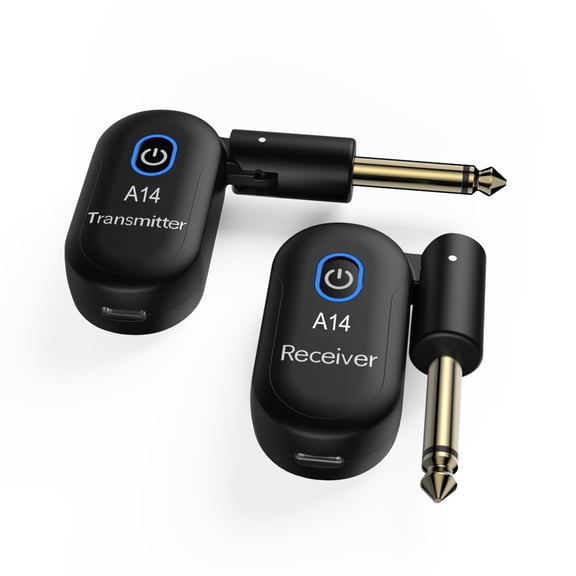 A11-A14 Guitar Wireless Transmitting and Receiving Receiver - Electric Guitar Bass Audio Transceiver - Portable,A14-Audio transceiver