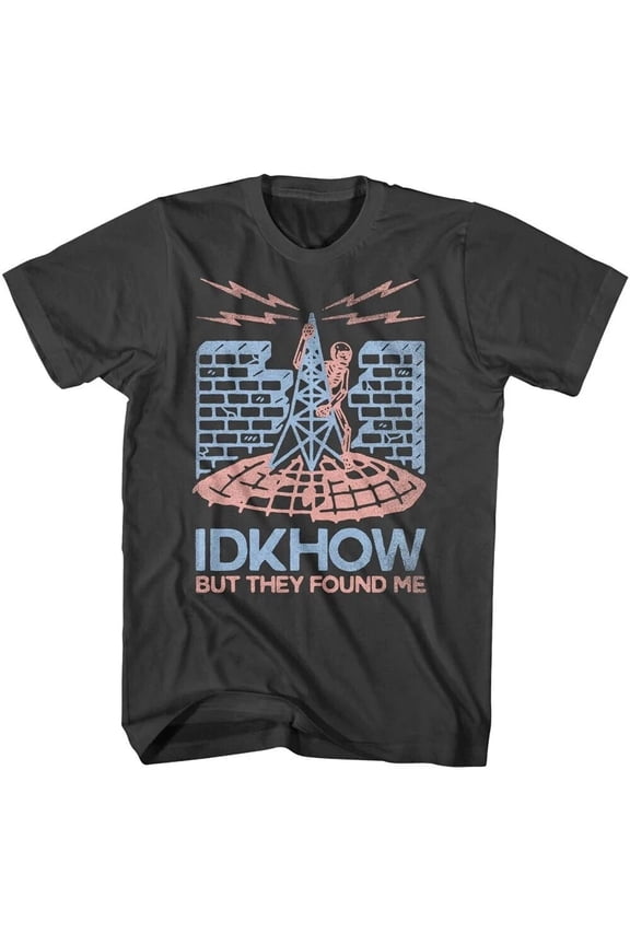 A110 - IDKHow Shirt Skeleton Radio Tower American Indie Pop Band Tees