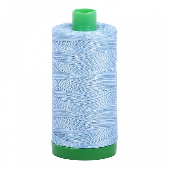 A1140-3770 Mako Cotton Embroidery Thread 40wt 1094yds Variegated Blue