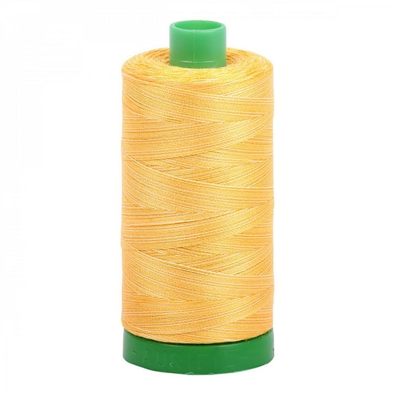 A1140-3920 Mako Cotton Embroidery Thread 40wt 1094yds Variegated Yellow