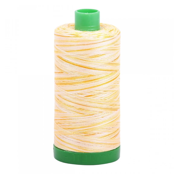 A1140-4658 Mako Cotton Embroidery Thread 40wt 1094yds Variegated Orange, PInk & White