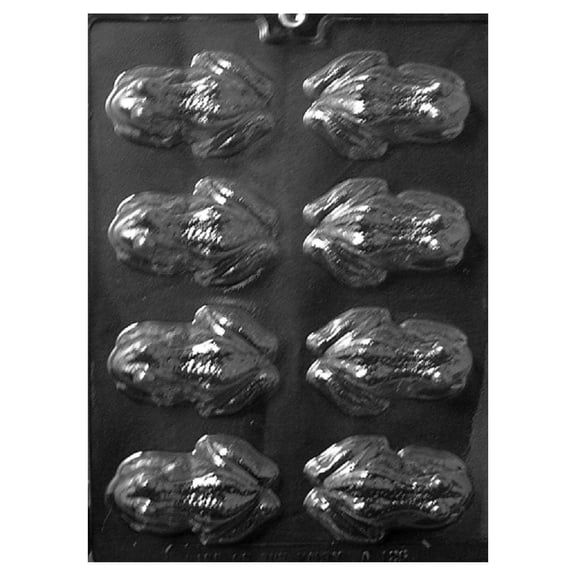 A126 Frog Chocolate Candy Soap Mold with Exclusive Molding  (10 Pack)