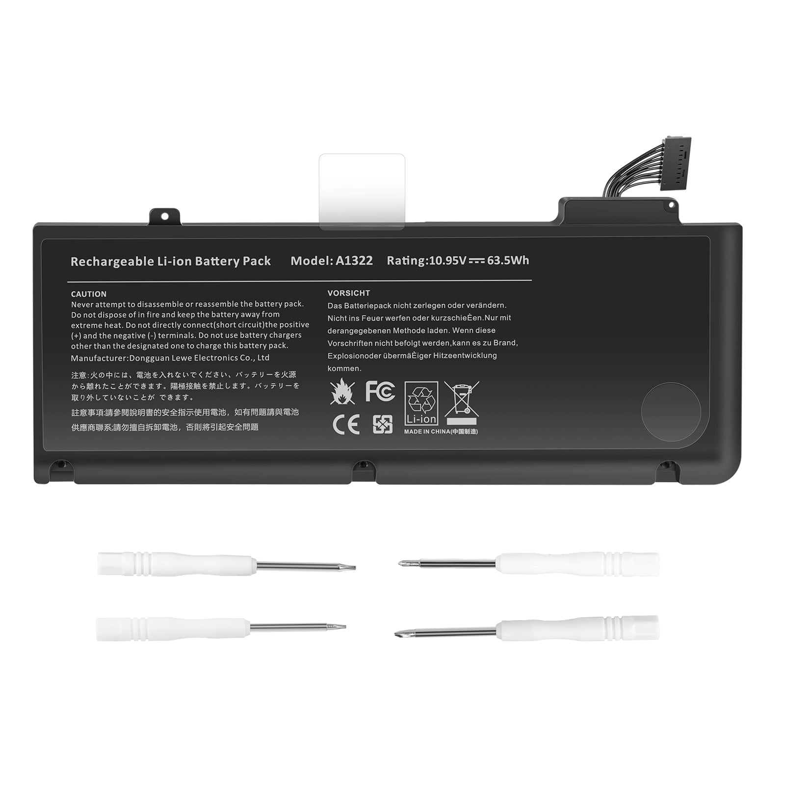 A1278 A1322 Laptop Battery for Mac/Book Pro 13 inch Mid 2012 2010 2009 Early 2011 Late 2011 fit 661-5229 661-5557 020-6547-A 020-6765-A Battery