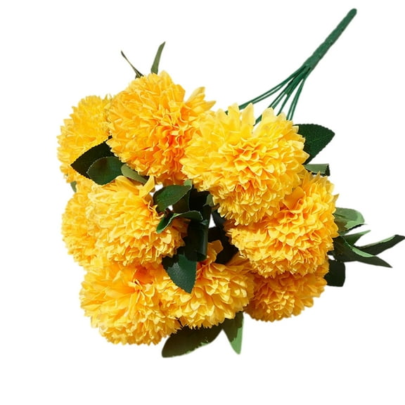A14 Lifelike Plastic Chrysanthemum Flowers Artificial Home Decor Non-Fading Color Retention Dry Proof Design Perfect For Centerpieces Gift Boxes And Event Styling Realistic Petal Texture E