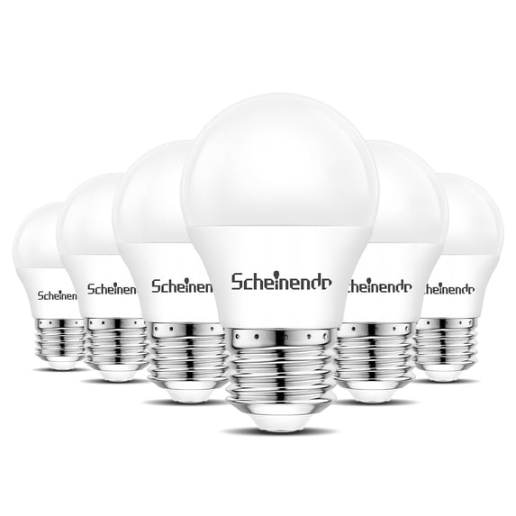A15 LED Bulb Dimmable (6 Pack), 60W Equivalent, 120V A15 Fridge Bulbs 6.5W, 5000K Daylight 600 Lumens, E26 Medium Base, Freezer Home Lighting Bulbs - UL Listed