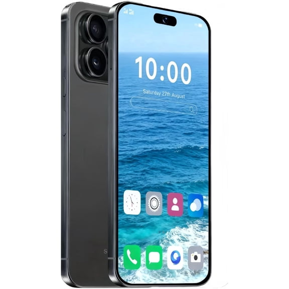 A15 Unlocked Phone, Android 14.0,5G Dual SIM Smart Phone,8GB+256GB , 6800 mAh Battery Smart Phone, 48+108MP/ 6.8-inch HD Screen/Dual SIM/Fingerprint Lock/GPS