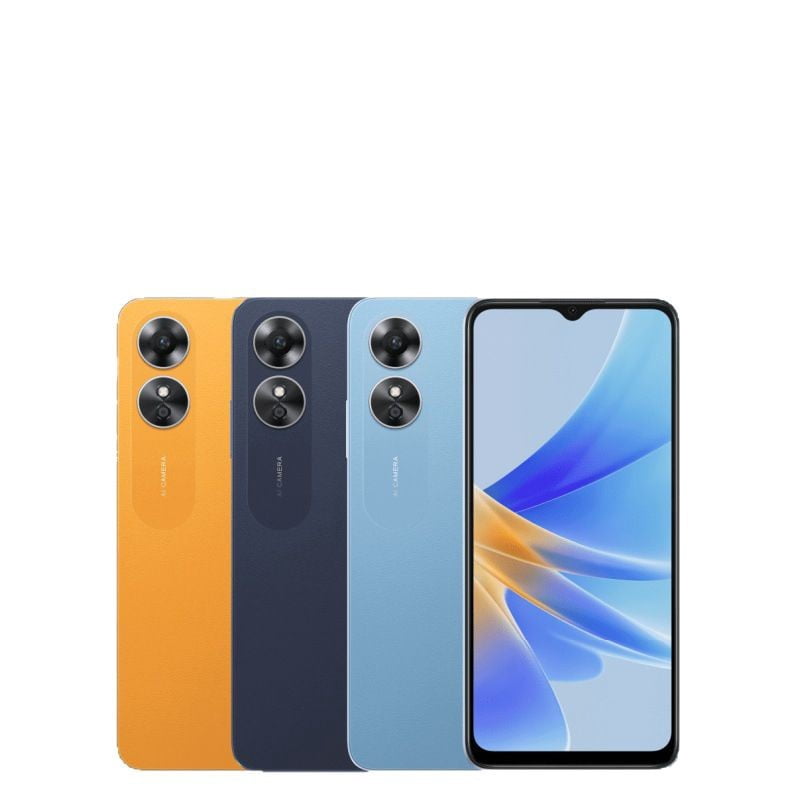 A17 4G Smartphone  Dual SIM Android Phone, 3GB RAM + 32GB Storage (Light Blue)