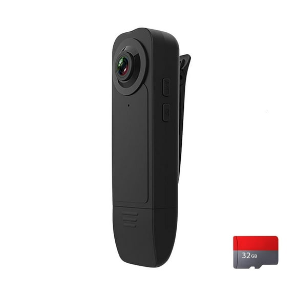 A18 1080P Portable Clip On Action Camera With Night View For Outdoor Sports And Security Monitoring