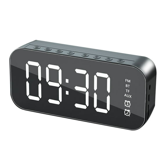 A18 Wireless Rectangular Alarm Clock Speaker with Enhanced Subwoofer for Superior Computer Audio