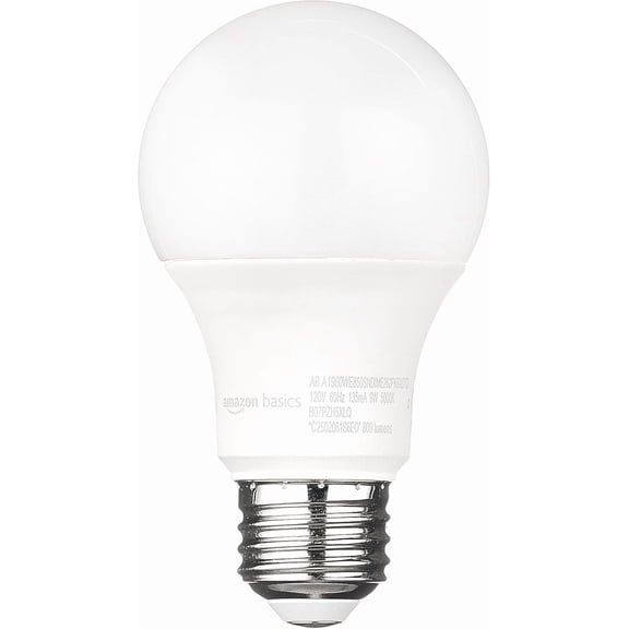 A19 Dusk to Dawn Sensor LED Outdoor Light Bulbs, 60W Equivalent, Energy-Efficient 9W, Daylight 5000K, E26 Base, Auto On/Off, Porch, 10,000 Hours, 2-Pack