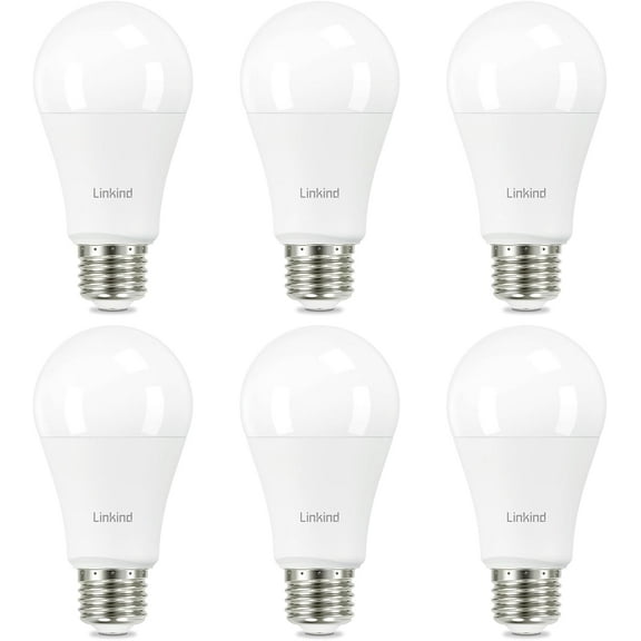 A19 LED Light Bulb, 100W Equivalent Light Bulbs, 14W 2700K Soft White, 1600 Lumens Non-Dimmable LED Bulb, E26 Standard Base Bulbs for Home Kitchen Bedroom Living Room, UL Listed, 6-Pack
