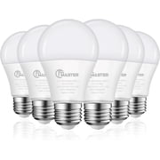 Plug'n A19 LED Bulbs, 100W Equivalent, 15W 5000K Daylight, 1500 Lumens, Non-Dimmable, E26 Base, Indoor Outdoor, Etl Listed, 6-Pack