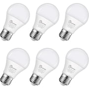 A19 LED Light Bulb, 75W Equivalent LED Bulb, 11W 2700K Warm White, 1100 Lumens, Non-Dimmable Light Bulbs, CRI 85+, No Flicker E26 Base Bulbs for Home Office, 6-Pack