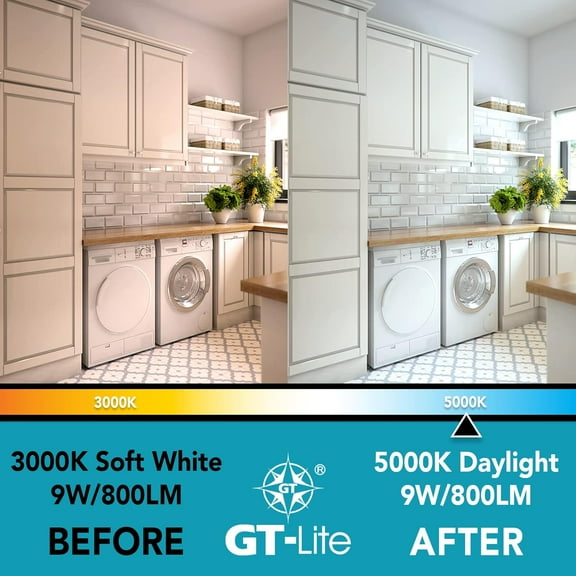 A19 LED Light Bulbs 10 Packs, 60W Equivalent, 5000K Daylight, 9W 800 Lumens LED Bulbs, E26 Base Standard Light Bulbs
