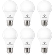 A19 LED Light Bulbs Daylight 5000K 60 Watt Equivalent Non-Dimmable | 6 Pack, 8W daylight light bulbs E26 Base 800 LM Effic...