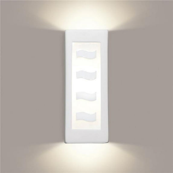 A19 Lighting G1A-1LEDE26 White Serenity Wall Sconce
