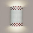 thumbnail image 1 of A19 Lighting M20309-RW-1LEDE26 Checkers Wall Sconce, Red & White, 1 of 1
