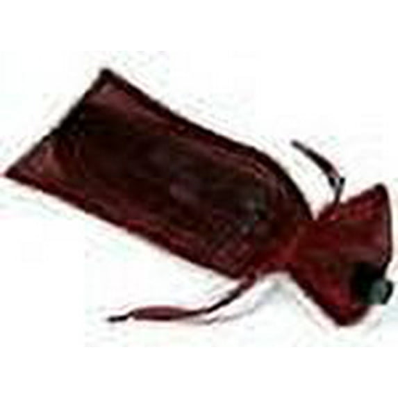 A1BakerySupplies 10 Pack Wine & Bottle Organza Favor Gift Bags 6.5 x 15 inch - Fits most bottles (Wine color Burgundy)