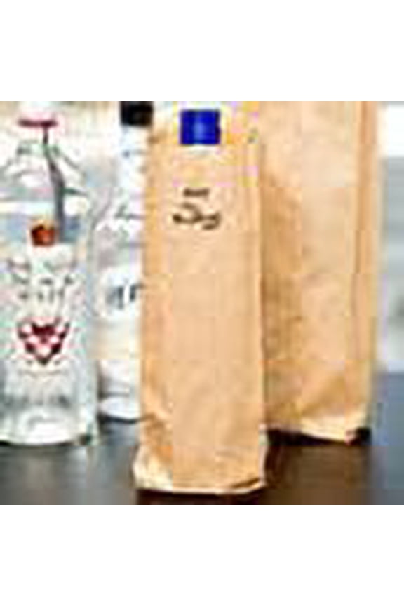 A1BakerySupplies 100 Pack Brown Kraft Natural Gussett Paper Bags Pint Size Liquor Wine Paper Bags Sub Paper Bag Size 4 1/4 x 2 x 12 Inches