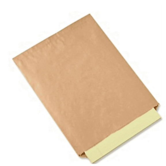 A1BakerySupplies 100 Pack Brown Kraft Paper Bags Flat Merchandise Bags Shopping Sales Tote Bags (10 X 13 Inches)