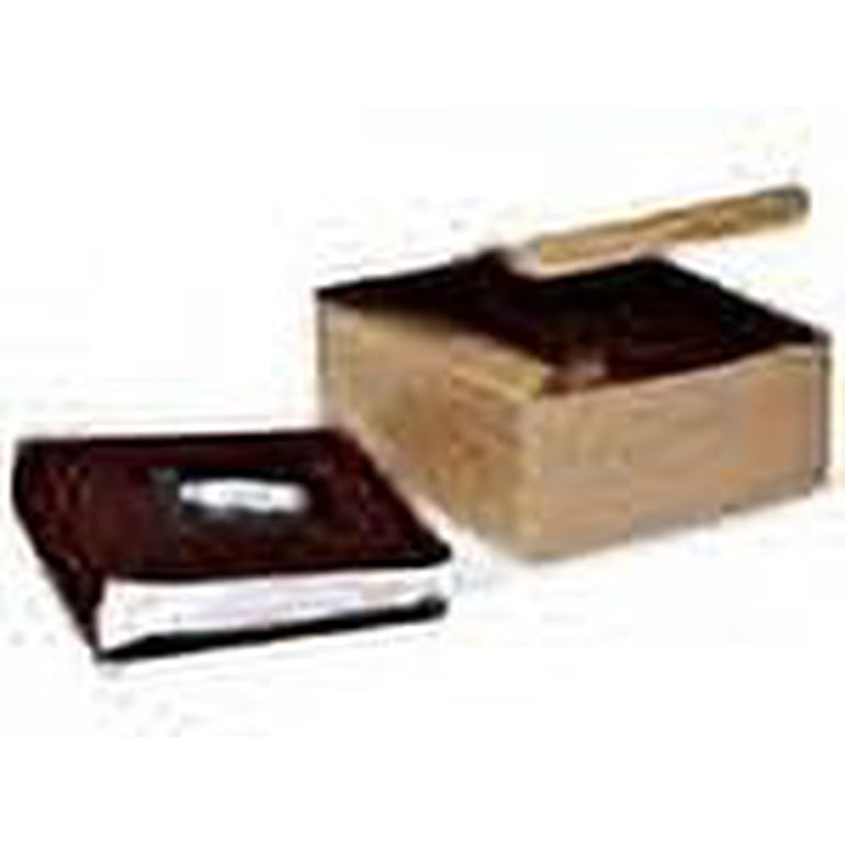 A1BakerySupplies Pine Stripe Kraft Gift Boxes - 4x4x4 Inches, 25 Pack