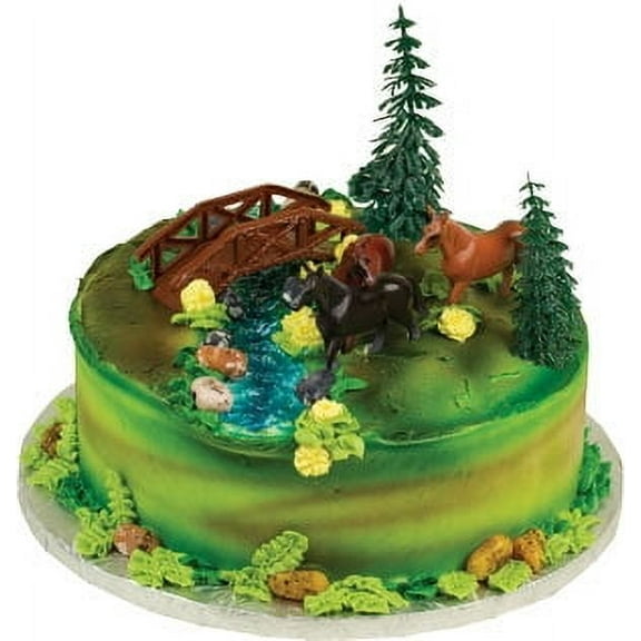 A1BakerySupplies Cake Decorating Kit CupCake Decorating Kit Sports Toys (Horses Zoo)