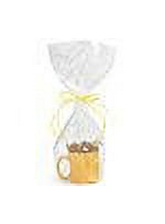 A1BakerySupplies Clear Cello Cellophane Bags Gift Basket Package Flat Gift Bags (9 In X 20 In)- 10 Pack