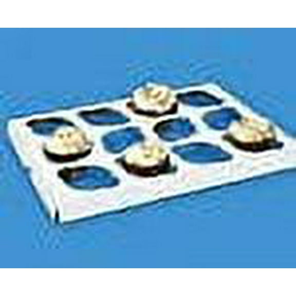 A1BakerySupplies Cup Cake Inserts Holds 12 -Standard Size 10 Pack(14 x 10)