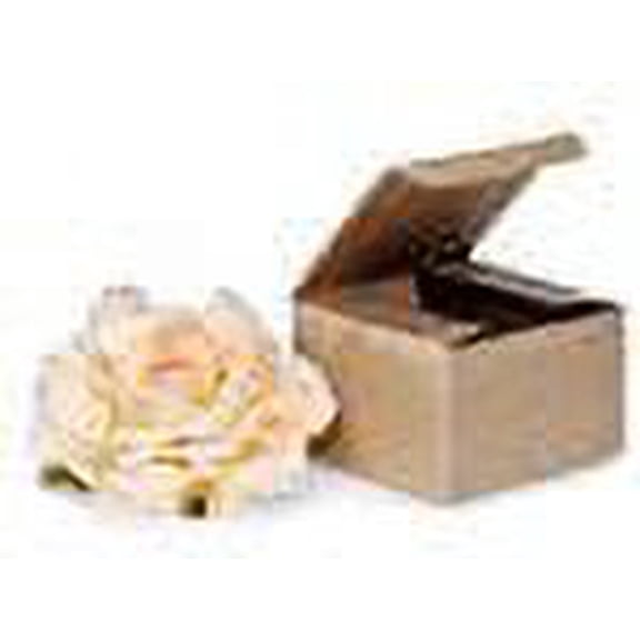 A1BakerySupplies Gift Boxes - Pack of 25 (3In. X 3In. X 2In., Brown (Kraft))