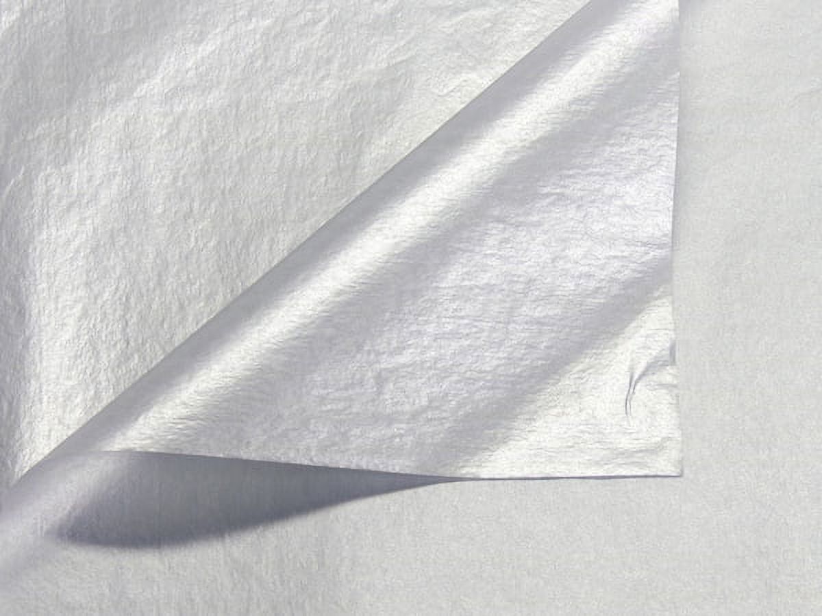 A1BakerySupplies Silver Metallic Tissue paper - One sided 20 In X