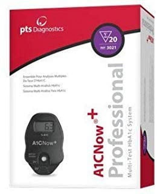 PTS Diagnostics A1CNow+ Diabetes System with Monitor and 20 Strips