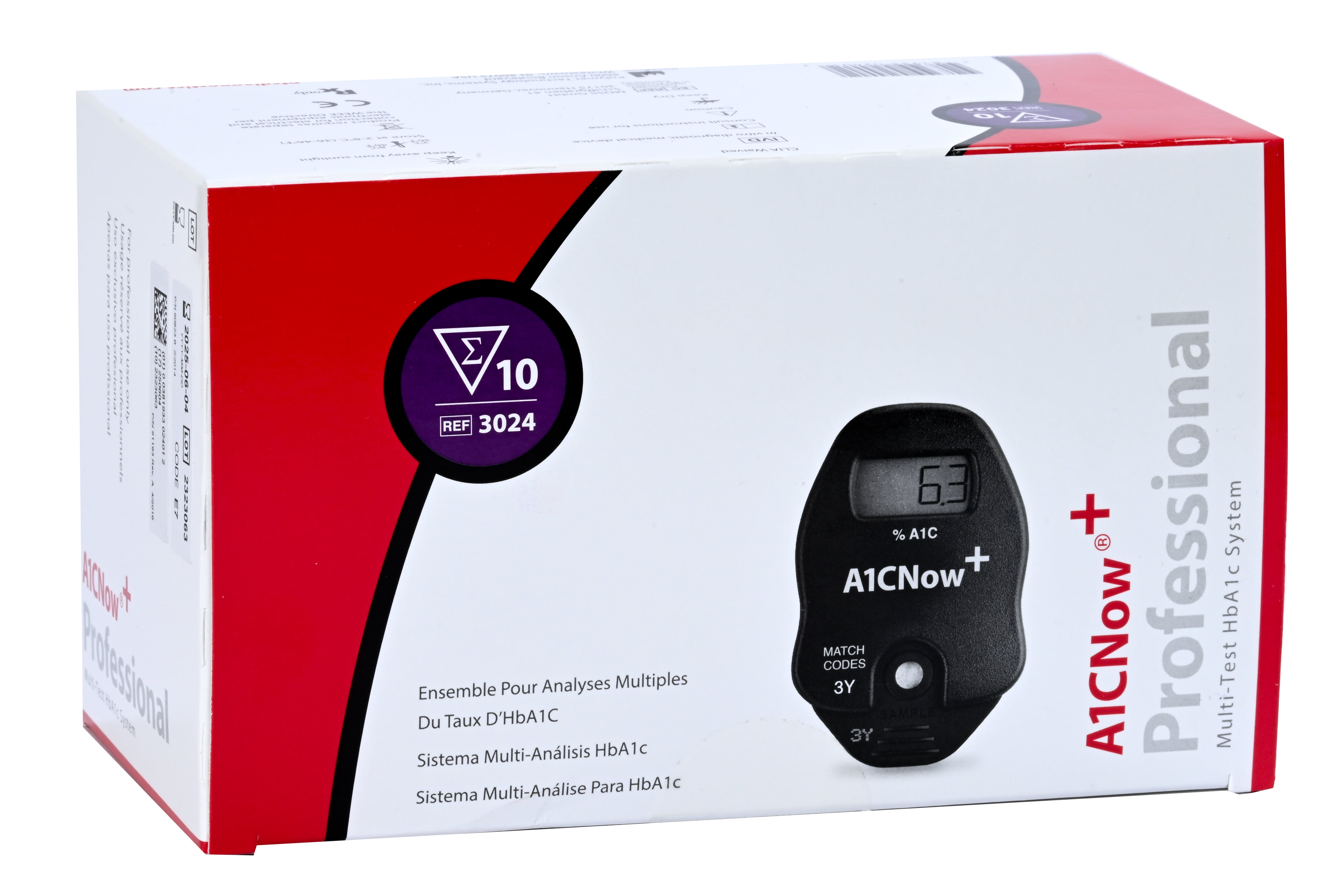 A1C NOW A1CNow Test Kit A1C Diabetes Monitoring Blood Sample 10 Tests